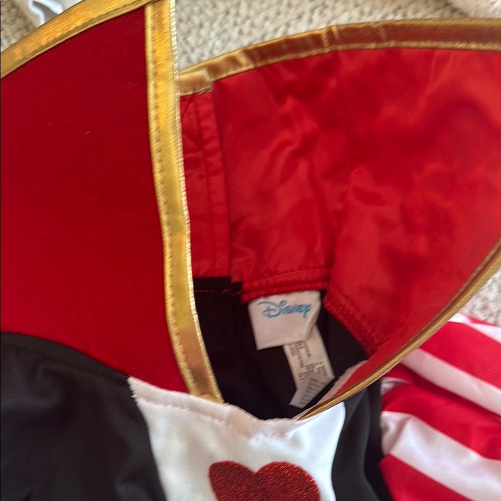Disney Red Black and White Queen of Hearts Costume with Headband - Picture 4 of 7